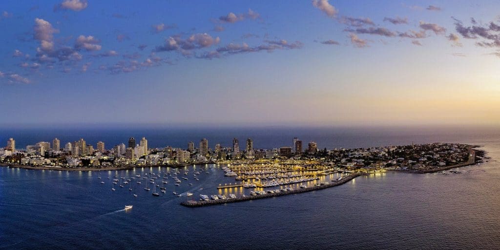 Punta del Este bei Sonnenuntergang